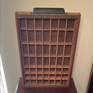 Antique Hamilton Printer Tray / Letterpress Drawer / Display Curio Shadow Box